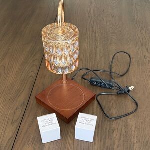 Amber Glass Candle Warmer
